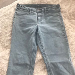 blue h&m skinny jeans ankle regular waist size 28